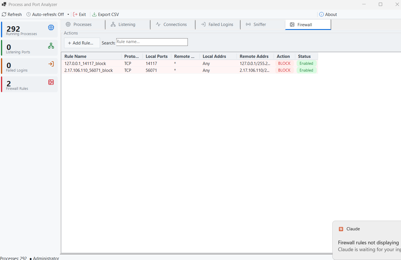 Firewall Rule Manager